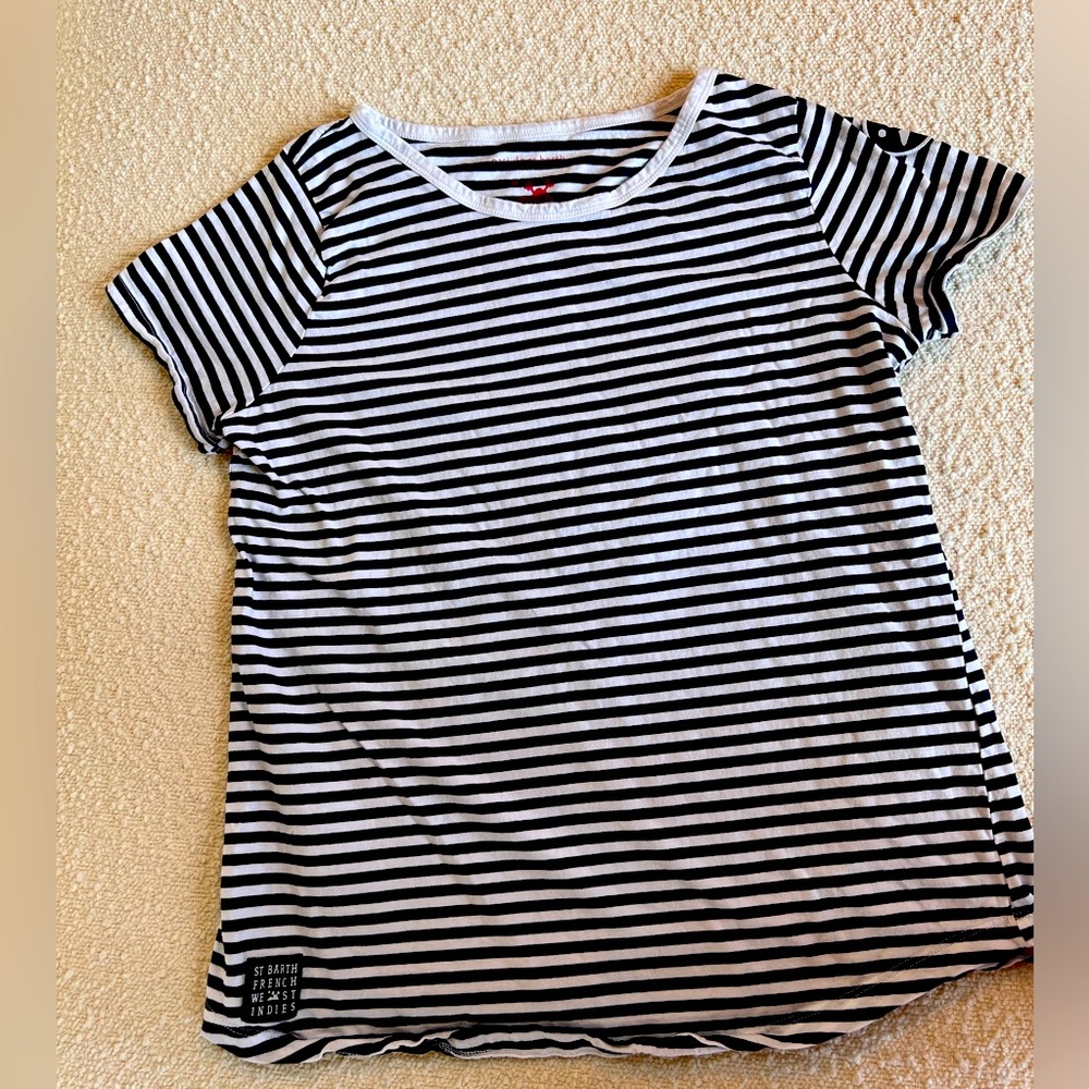 Pati de St Barth navy and white striped t-shirt, St Barth French West Indies